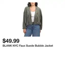 Marshalls BLANK NYC Faux Suede Bubble Jacket offer