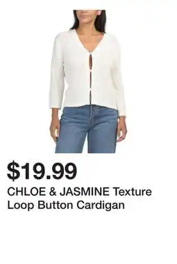 Marshalls CHLOE & JASMINE Texture Loop Button Cardigan offer