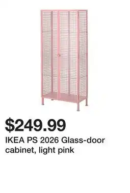 Ikea IKEA PS 2026 Glass-door cabinet, light pink offer