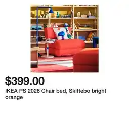 Ikea IKEA PS 2026 Chair bed, Skiftebo bright orange offer