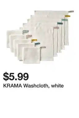Ikea KRAMA Washcloth, white offer