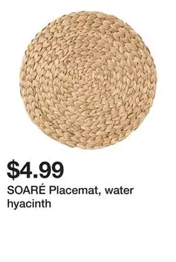 Ikea SOARÉ Placemat, water hyacinth offer