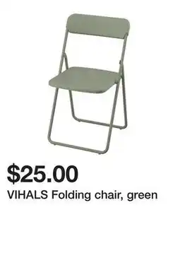 Ikea VIHALS Folding chair, green offer