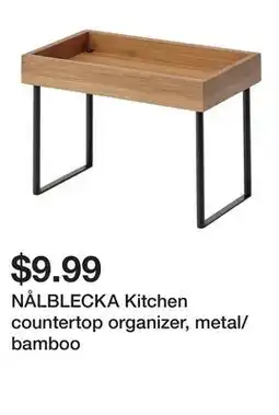 Ikea NÅLBLECKA Kitchen countertop organizer, metal/bamboo offer