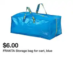 Ikea FRAKTA Storage bag for cart, blue offer
