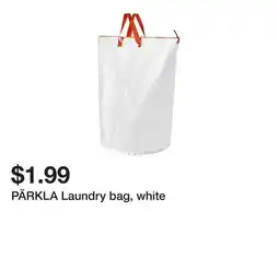 Ikea PÄRKLA Laundry bag, white offer