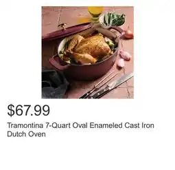 Costco Tramontina 7-Quart Oval Enameled Cast Iron Dutch Oven offer
