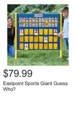 Costco Eastpoint Sports Giant Guess Who? offer