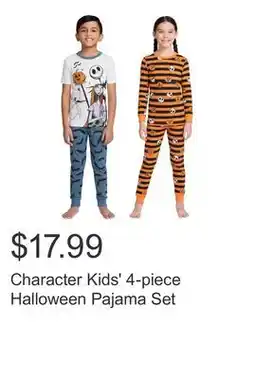 Costco Character Kids' 4-piece Halloween Pajama Set offer
