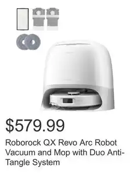 Costco Roborock QX Revo Arc Robot Vacuum and Mop with Duo Anti-Tangle System offer