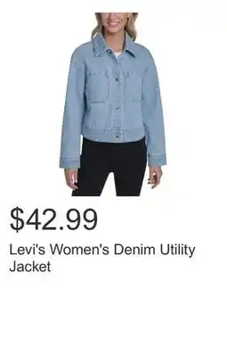 Costco Levi's Women's Denim Utility Jacket offer