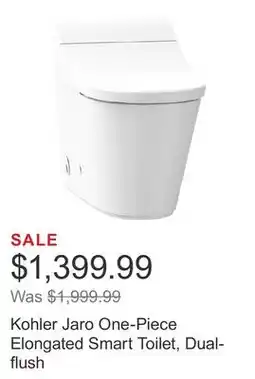 Costco Kohler Jaro One-Piece Elongated Smart Toilet, Dual-flush offer