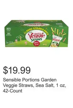 Costco Sensible Portions Garden Veggie Straws, Sea Salt, 1 oz, 42-Count offer