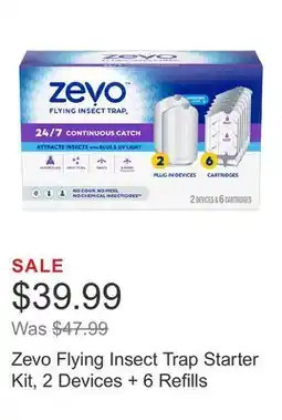 Costco Zevo Flying Insect Trap Starter Kit, 2 Devices + 6 Refills offer