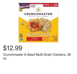 Costco Crunchmaster 6-Seed Multi-Grain Crackers, 28 oz offer