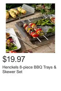 Costco Henckels 8-piece BBQ Trays & Skewer Set offer