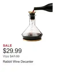 Costco Rabbit Wine Decanter offer