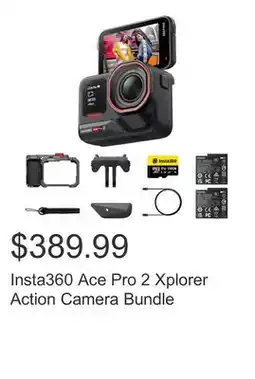 Costco Insta360 Ace Pro 2 Xplorer Action Camera Bundle offer