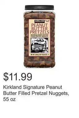 Costco Kirkland Signature Peanut Butter Filled Pretzel Nuggets, 55 oz offer