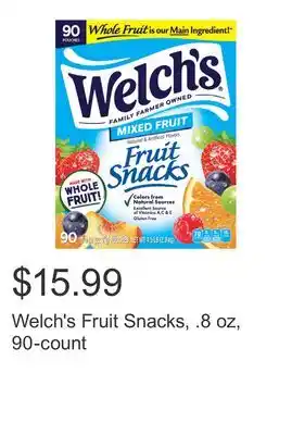 Costco Welch's Fruit Snacks, .8 oz, 90-count offer