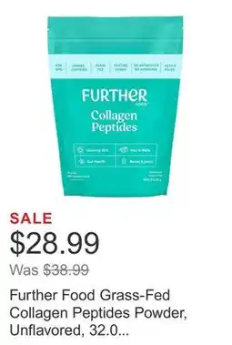 Costco Further Food Grass-Fed Collagen Peptides Powder, Unflavored, 32.0 oz, 113 Servings offer