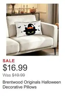 Costco Brentwood Originals Halloween Decorative Pillows offer