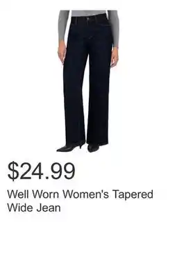 Costco Well Worn Women's Tapered Wide Jean offer