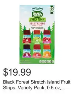 Costco Black Forest Stretch Island Fruit Strips, Variety Pack, 0.5 oz, 50-count offer
