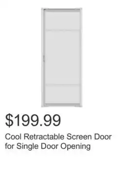 Costco Cool Retractable Screen Door for Single Door Opening offer