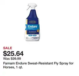 Tractor Supply Company Farnam Endure Sweat-Resistant Fly Spray for Horses, 1 qt offer