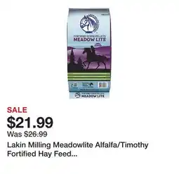 Tractor Supply Company Lakin Milling Meadowlite Alfalfa/Timothy Fortified Hay Feed Pellets, 80 lb offer
