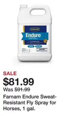 Tractor Supply Company Farnam Endure Sweat-Resistant Fly Spray for Horses, 1 gal offer