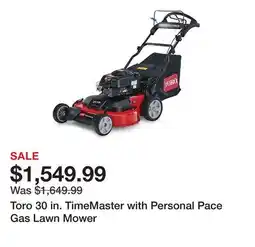 Tractor Supply Company Toro 30 in. TimeMaster with Personal Pace Gas Lawn Mower offer