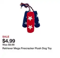 Tractor Supply Company Retriever Mega Firecracker Plush Dog Toy offer