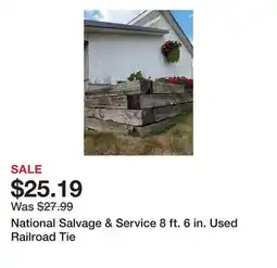 Tractor Supply Company National Salvage & Service 8 ft. 6 in. Used Railroad Tie offer