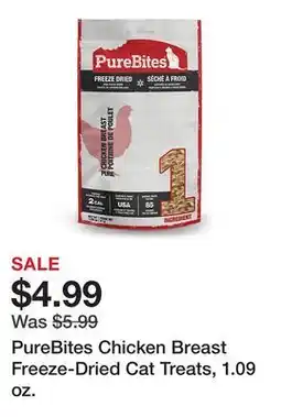 Tractor Supply Company PureBites Chicken Breast Freeze-Dried Cat Treats, 1.09 oz offer