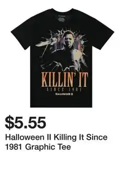 Five Below Halloween II Killing It Since 1981 Graphic Tee offer