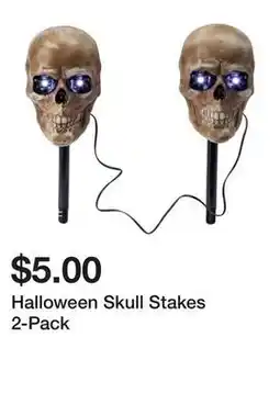 Five Below Halloween Skull Stakes 2-Pack offer