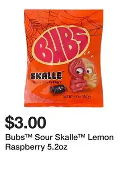 Five Below Bubs Sour Skalle Lemon Raspberry 5.2oz offer