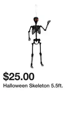 Five Below Halloween Skeleton 5.5ft offer