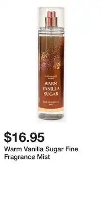 Bath & Body Works Warm Vanilla Sugar Fine Fragrance Mist offer
