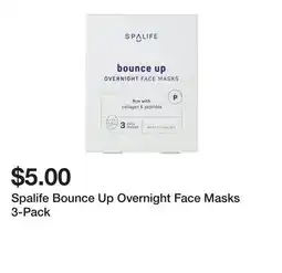 Five Below Spalife Bounce Up Overnight Face Masks 3-Pack offer