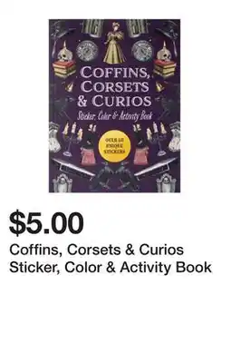 Five Below Coffins, Corsets & Curios Sticker, Color & Activity Book offer