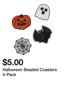Five Below Halloween Beaded Coasters 4-Pack offer