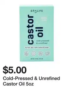 Five Below Cold-Pressed & Unrefined Castor Oil 5oz offer
