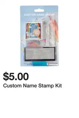 Five Below Custom Name Stamp Kit offer