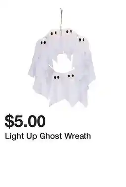 Five Below Light Up Ghost Wreath offer