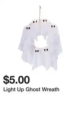 Five Below Light Up Ghost Wreath offer