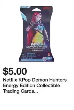 Five Below Netflix KPop Demon Hunters Energy Edition Collectible Trading Cards (Styles May Vary) offer