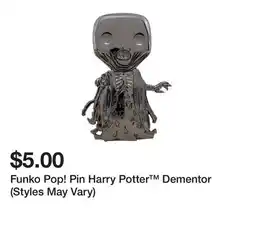Five Below Funko Pop! Pin Harry Potter Dementor (Styles May Vary) offer